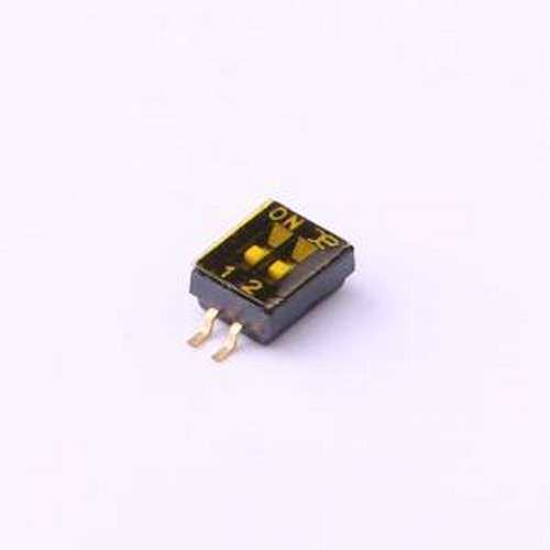 DSHP02TSGET 拨码开关 2位 1.27间距 SMD-4P,4.1x5.4mm