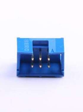 75869-131LF 线对板针座 间距:2.54mm 2x3P 直插 蓝色 插件,P=2.5