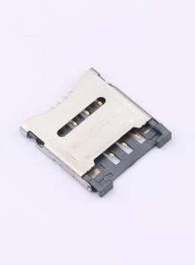 MICRO-SIM-0006-H15-P SIM卡连接器 翻盖式 MicroSIM卡 卡座 SMD