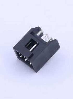 X9555WR-2X03E-PTSN 线对板针座 2x3P 间距:2.54mm 弯插 弯插,P=2