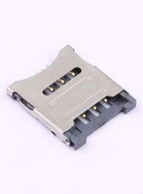 BX-SIM-1.8HJ SIM卡连接器 翻盖式 MicroSIM卡 卡座 SMD