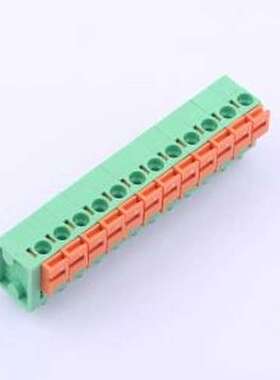 DB142V-5.08-12P-GN 弹簧式接线端子 1x12P 5.08mm 每排P数:12 排