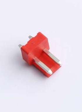 XY-VH3.96-2A11-R 线对板针座 VH 3.96mm 1x2P 直插 红色 插件,P=