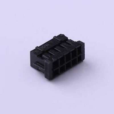 HX20012-10Y black 胶壳(线对板/线对线) 2mm 2x5P 黑色 P=2mm