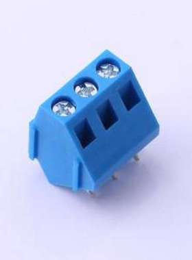 DB103-5.0-3P-BU-P 螺钉式接线端子 5mm 1x3P 排数:1 每排P数:3