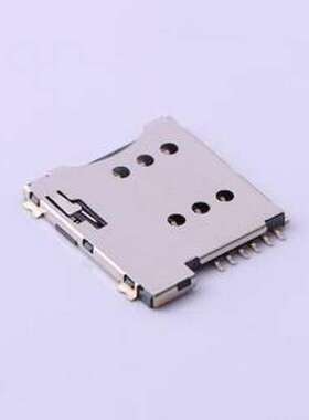KH-SIM1616-6PIN SIM卡连接器 自弹式 MicroSIM卡 卡座 SMD