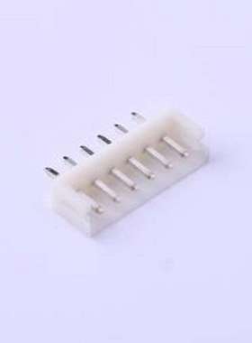 A2502WV-06P 线对板针座 1x6P 间距:2.5mm 直插 白色 插件,P=2.5m