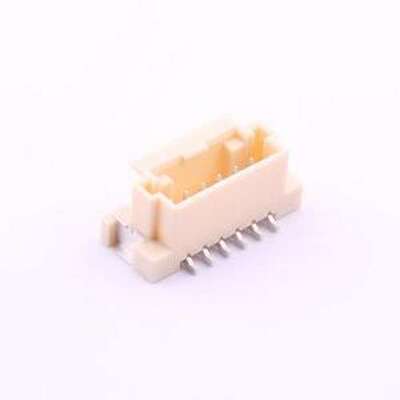 5600200620 线对板针座 1x6P 间距:2mm 立贴 SMD,P=2mm
