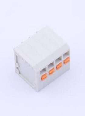 KF239-3.5-4P 弹簧式接线端子 1x4P 3.5mm 每排P数:4 排数:1 插件
