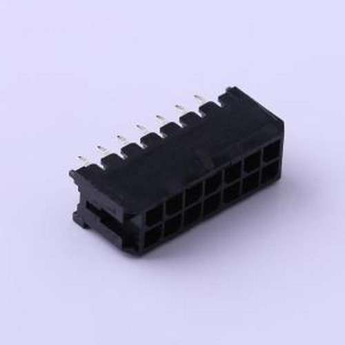 C3030WV-F-2X07P 线对板针座 2x7P 间距:3mm 直插 黑色 插件,P=3m