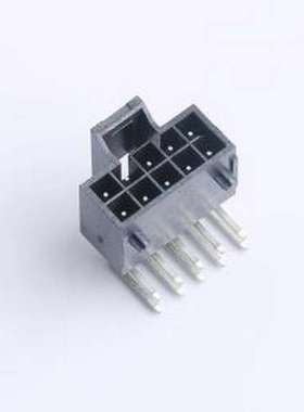 X2513WR-2x05A-LPSN 线对板针座 2x5P 间距:2.5mm 弯插 黑色 插件