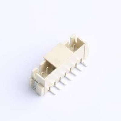 HCZZ0514-7 线对板针座 1x7P 间距:2.54mm 立贴 系列:XH 米色 SMD