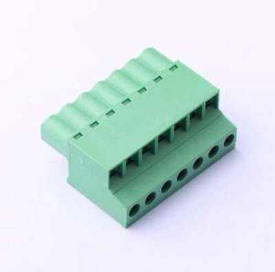 JL2EDGKC-50807G01 插拔式接线端子 1x7P 5.08mm 排数:1 每排P数: