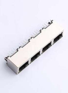 X03CDAB2A1DB4057 以太网连接器(RJ45 RJ11) 直插 带LED 插件