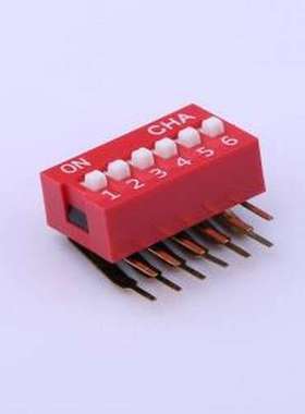 DA-06 拨码开关 DA-06 红色 插件