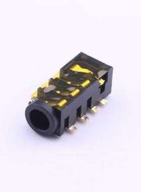 PJ-35368-B-SMT 音频连接器(耳机) 3.5mm耳机座 黑色 SMD