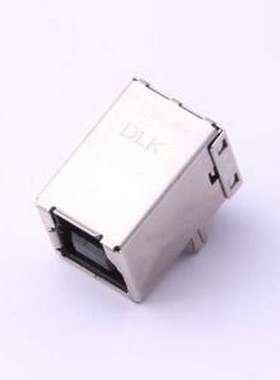 U3B22D-09BM5YN20HF USB连接器 Type-B 母 弯插 黑色 插件