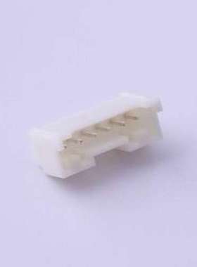 HX20018-6A 线对板针座 1x6P 间距:2mm 直插 白色 插件,P=2mm