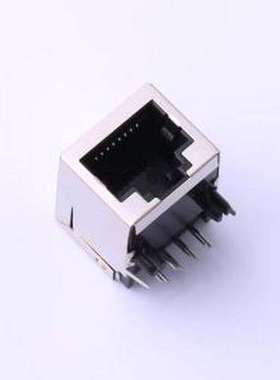 HC-RJ45-059-1-4-H 以太网连接器(RJ45 RJ11) 弯插 不带LED 插件