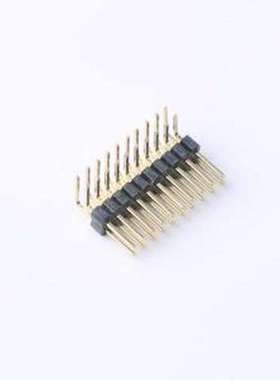 GPCB201-1002A003C1AD 排针 2x10P 间距:1mm 方针 弯插 弯插,P=1m