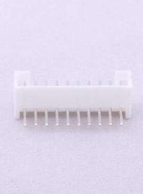 A2001WR-10P1 线对板针座 系列:PH 间距:2mm 1x10P 白色 弯插,P=2