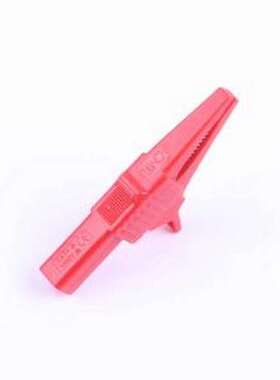 27.262.1 香蕉头/鳄鱼夹 鳄鱼夹 红色