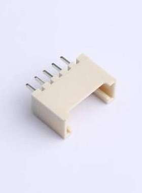 HC-HY-5A-M 线对板针座 1x5P 间距:2mm 直插 插件,P=2mm