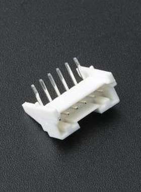 KH-A2026-06AWD 线对板针座 系列:PA 间距:2mm 1x6P 白色 插件,P=