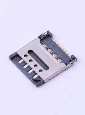 SMO-1513-T SIM卡连接器 翻盖式 MicroSIM卡 卡座 SMD
