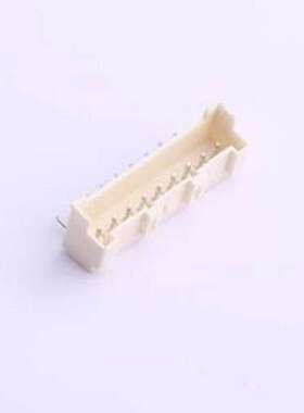 HX25066-9WAP 线对板针座 1x9P 间距:2.5mm 弯插 米黄 弯插,P=2.5