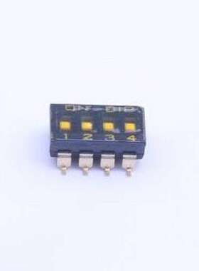 DMR-04-T-V 拨码开关 DMR-04-T-V SMD-8P,6.2x11.1mm