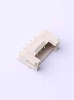 2.0-5PWTDK 线对板针座 1x5P 间距:2mm 卧贴 SMD,P=2mm,卧贴