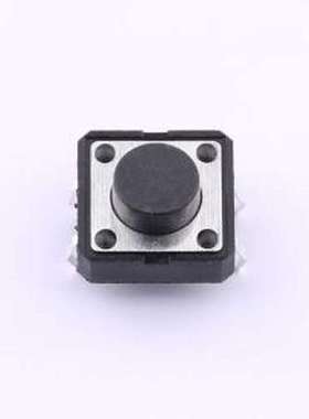 TS126CJ 250gf 009 轻触开关 12*12*6mm 立插 轻触开关 插件-4P,1