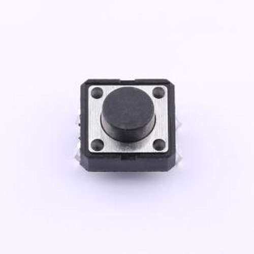 TS126CJ 250gf 009 轻触开关 12*12*6mm 立插 轻触开关 插件-4P,1