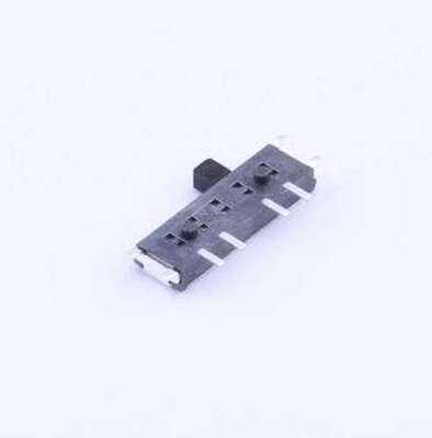 MSK13C02-SZ 滑动开关 贴片拨动/三档侧拨 8脚拨动 黑柄，柄长1.5