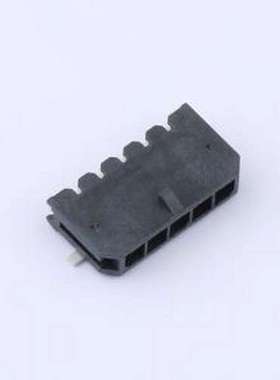 HC-MX3.0-5AWT-05 线对板针座 1x5P 间距:3mm 卧贴 黑色 SMD,P=3m