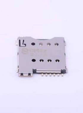 SIM-002-A6 SIM卡连接器 自弹式 MicroSIM卡 卡座 SMD