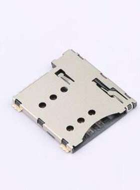 SMD-001-6P SIM卡连接器 自弹式 MicroSIM卡 卡座 SMD