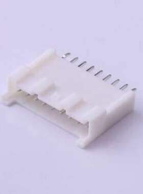HX20018-9BH 线对板针座 1x9P 间距:2mm 直插 白色 插件,P=2mm