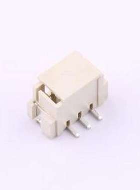 MXXH-2.54-03P-LT1-0-A 线对板针座 间距:2.5mm 立贴 象牙白 SMD,