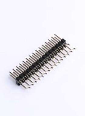 PZ254-2-15-WS 排针 2x15P 间距:2.54mm 方针 卧贴 黑色 SMD,P=2.