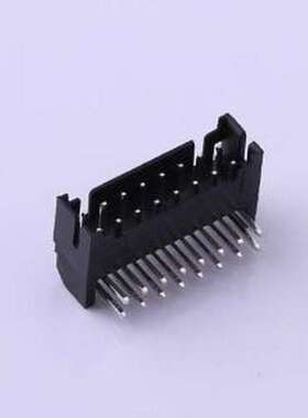 HX20016-16WA black 线对板针座 2x8P 间距:2mm 弯插 黑色 弯插,P