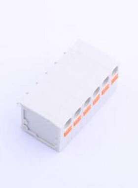 KF239-5.08-6P 弹簧式接线端子 1x6P 5.08mm 每排P数:6 排数:1 插