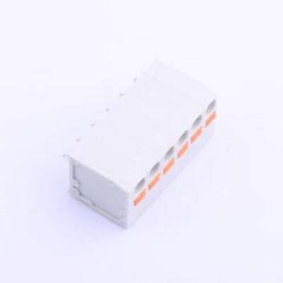 KF239-5.08-6P 弹簧式接线端子 1x6P 5.08mm 每排P数:6 排数:1 插