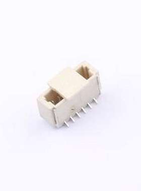 HX 1.0-6PIN LTJS 线对板针座 1x6P 间距:1mm 立贴 SMD,P=1mm