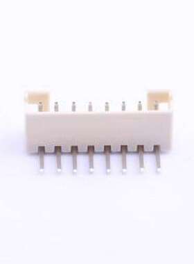 PH-8AW米色 线对板针座 系列:PH 间距:2mm 1x8P 弯插,P=2mm