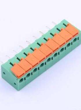 JL142V-50809GA1 弹簧式接线端子 1x9P 5.08mm 每排P数:9 排数:1