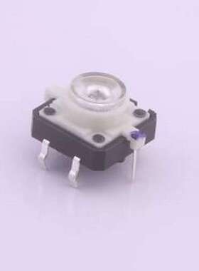 K6-1212A02 轻触开关 12.00mmx12.00mm 红色带灯开关 插件