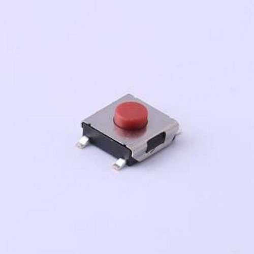 K2-1157SP-C3SW-01 轻触开关 6×6×3.1 4P 160G不锈钢弹片红色按