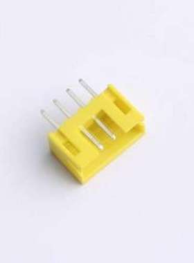 XY-PH2.0-4A11-YT 线对板针座 PH 2.0mm 1x4P 直插 黄色 插件,P=2